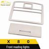 Bestune X80 Front Row Reading Light Decorative Frame - Stainless Steel Center Console Cover Sticker