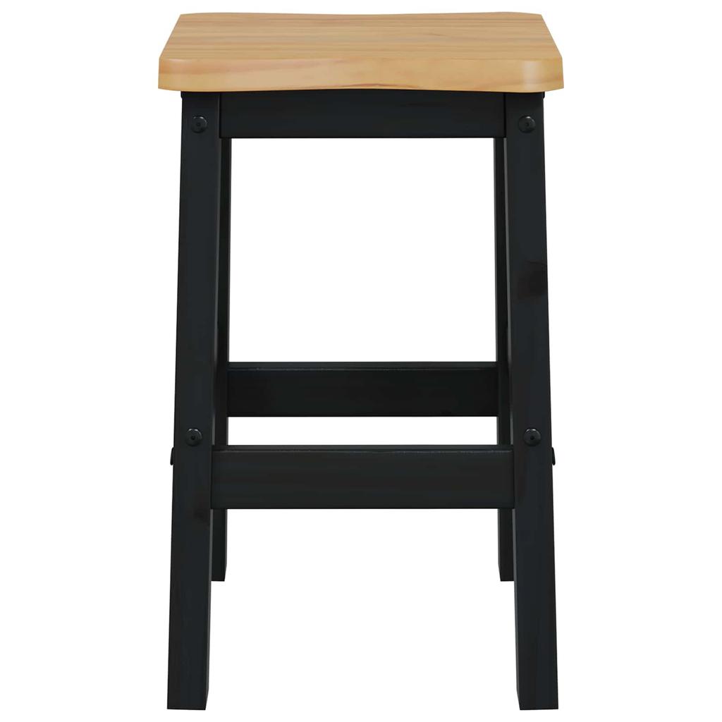 VidaXL High Bar Stool EKAI 2 pcs Black 40 x 29 x 63 cm