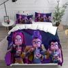 KPop D-Demon Hunters EU Single Halloween Costume Bedding Set - 2-3 Piece Comforter Quilt Duvet Cover Pillow Case Sets