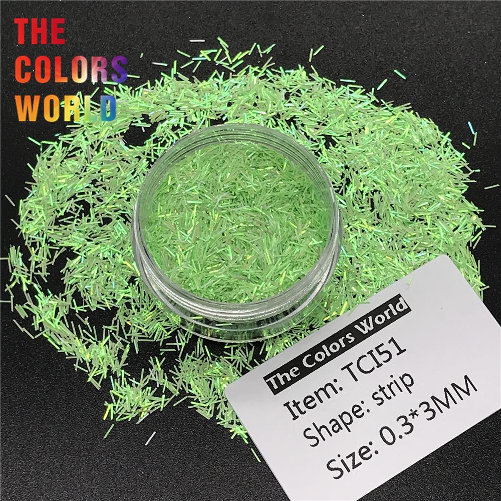 TCT-199 перламутровые переливающиеся цвета 0,3*3 мм мишурная полоска короткая планка для украшения ногтей гель для ногтей блестки для тела ручная работа