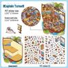 Бумажные стикеры для журнала Jiji PaperMore 5-й серии, 2.5D, Пейзажи