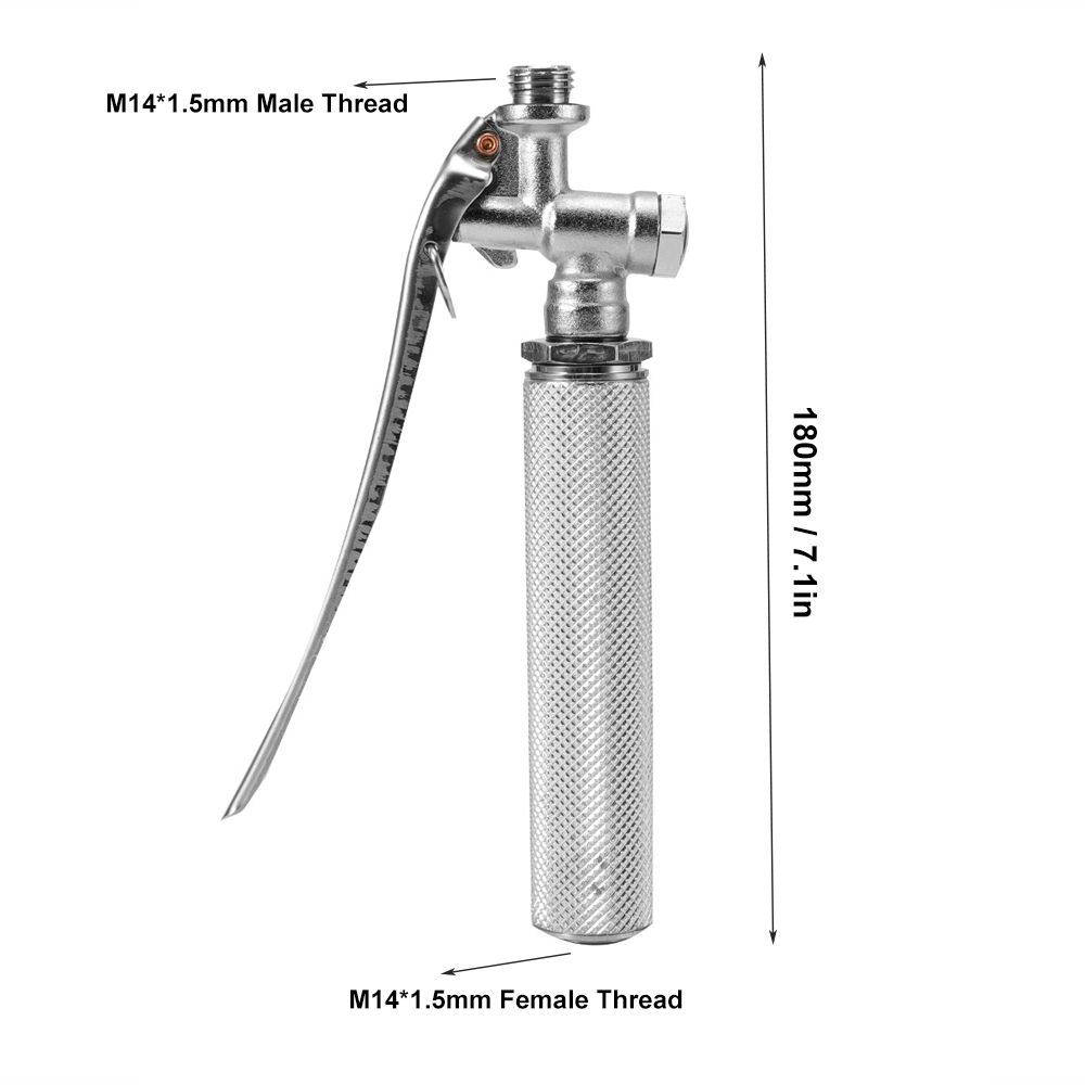 M14*1.5mm Sprayer Handle Silver Garden Sprayer Handle Durable Watering Handle Forestry Use