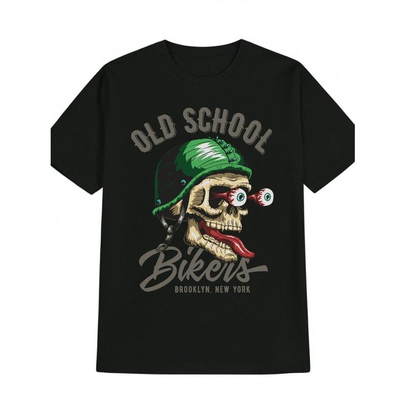 Европейские размеры Мужская повседневная футболка с круглым вырезом, Мужской топ с принтом, Мужской подарок