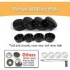 Black License Plate Screw Caps - High Gloss Finish Screw and 8 PCS M6X20mm Stainless Steel Rust Resistant Car Tag Frames Bolts Fastener Kit