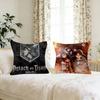 Anime Attacks On Titan Cushion Cover Car Throw Pillow Case For Sofa Car Christmas Gift