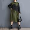 Long Sleeve Plus Size Vintage New In Dresses for Women Casual Loose Spring Autumn Dress