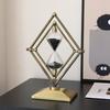 Creative Geometric Hourglass Ornament: Luxury Soft Furnishings for Office or Study Decor