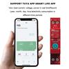 WiFi 1P NaИнтеллектуальный автоматический выключатель Однофазный Цифровой дисплей Измерение   Защитное устройство напряжения и тока Совместимо с   и Goog