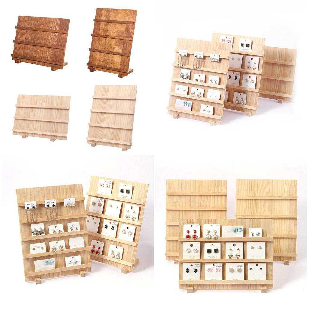 Стильная деревянная подставка для серег, держатель для ювелирных изделий, деревянный органайзер для ювелирных изделий для дома, офиса и розничного магазина