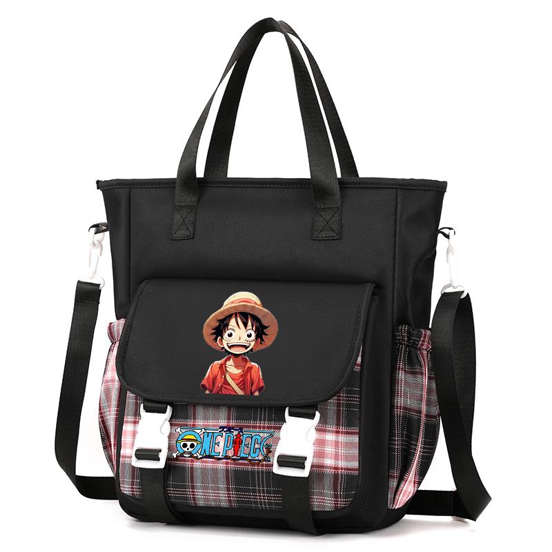 Аниме One Piece Дышащая компьютерная сумка женская сумка через плечо Милая сумка-мессенджер для подростков девочек и мальчиков школьная сумка женская повседневная моющаяся сумка