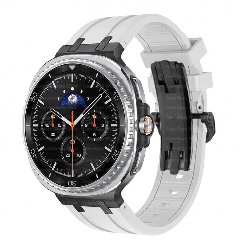 Силиконовый ремешок для Samsung Galaxy Watch 8 Classic 46 мм 8 40/44 мм Спортивный мужской ремешок для Samsung Galaxy Watch Ultra 2025 47 мм Браслет