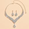 2 шт. модные ожерелья серьги комплект ювелирных изделий женские свадебные аксессуары подарок