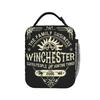 Hip Hop Supernatural Winchester Insulated Lunch Bag Portable Lunch Container Thermal Bag Lunch Box Tote College Food Handbags