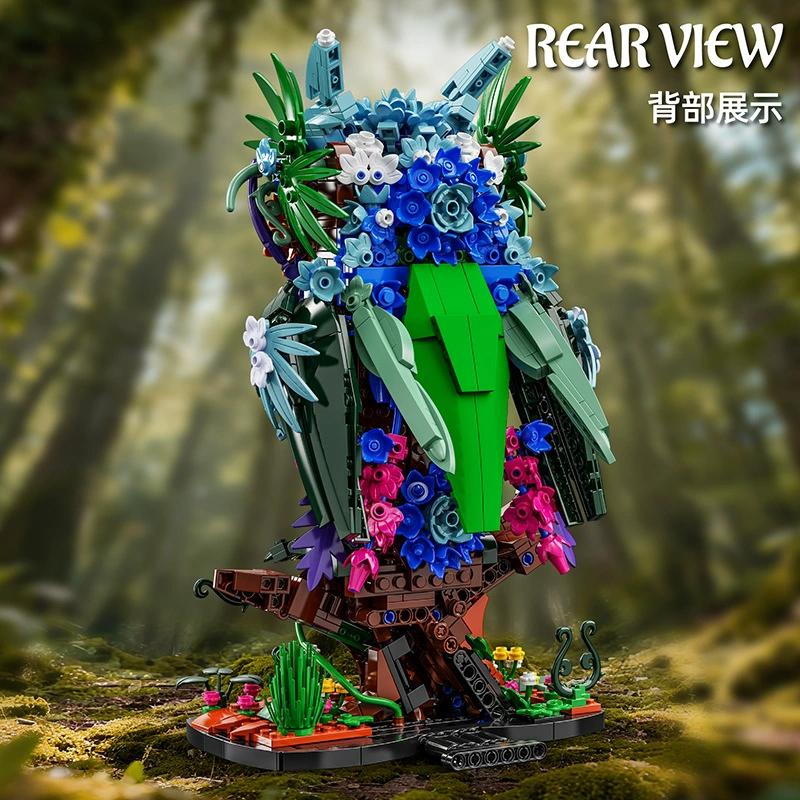 Нетоксичный Набор Строительных Блоков Механическая Сова Moc Bricks 1358 Деталей 3D Модели Собранные Игрушки Для Детей Взрослых Настольное Украшение Подарочный Набор