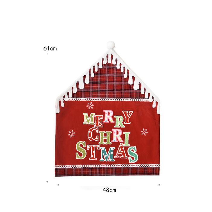 Christmas Decoration English Alphabet Chair Cover