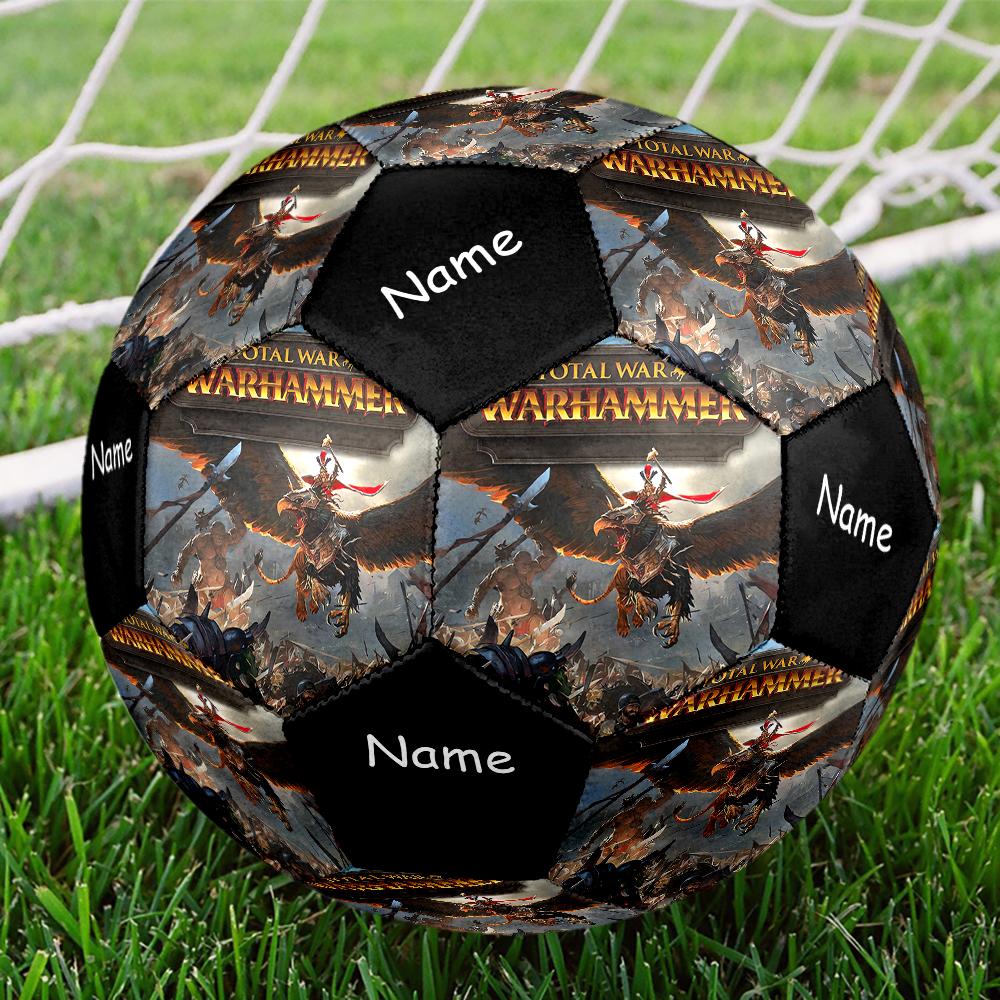 Custom Name Total War Theme Size 5 Soccer Ball, Suitable for Both Indoor and Outdoor Matches, a Gift Suitable for Everyone.