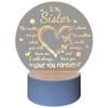 Birthday Gifts Night Light Acrylic Night Light Personalised Presents for Sister Best Presents for Mum Best Friend Birthday Gifts