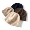 Cashmere Autumn and Winter New Style Women's High End Knitted Outdoor Warm Pit Strip Ear Protection Knitted Casual Toe Cap