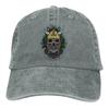 Adjustable Solid Color Baseball Cap Viking Skull Washed Cotton Sports Woman Hat