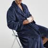 "European & American Style Flannel Bathrobe - Cross-Border, Unisex, Couple's Homewear"