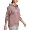 Adidas Hooded Letter Print Long Sleeve Sweatshirt Women Tops Pink HM7073