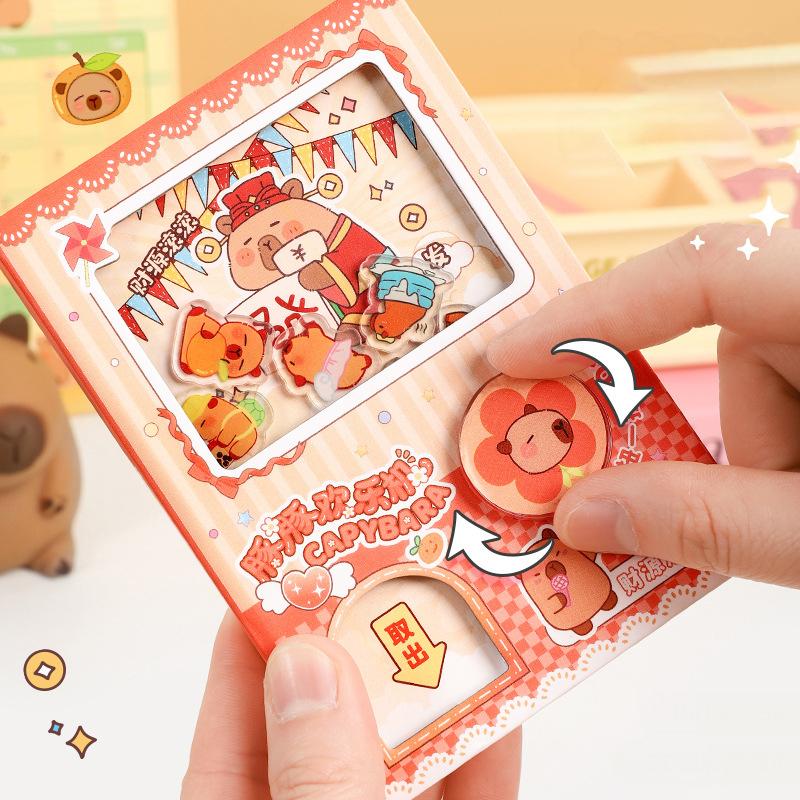 Блокнот Капибара Шейк - Интересный блокнот-антистресс, Портативный с цветными внутренними страницами