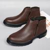 Мужские ботинки из натуральной кожи, повседневная деловая обувь для отдыха на открытом воздухе, итальянские дизайнерские ботинки «Челси», модные теплые ботинки в британском стиле