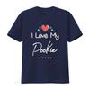 Mens I Love My Pookie Cute Mothers Day T Shirt Black 2X Large vintage Washed Casual streetwear Slightly Soft Comfortable homme