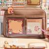Kawaii Capybara Stationery Set Large Capacity Cartoon Animal Stationery Suit Wear Resist Capybara Stationery Bag For School Teen