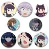 32/44/58mm Komi Can T Communicate Round Pin Cute Cartoon Snap-in Brooches for Backpack Cothes Accessories Anime Collection Badge Decoration