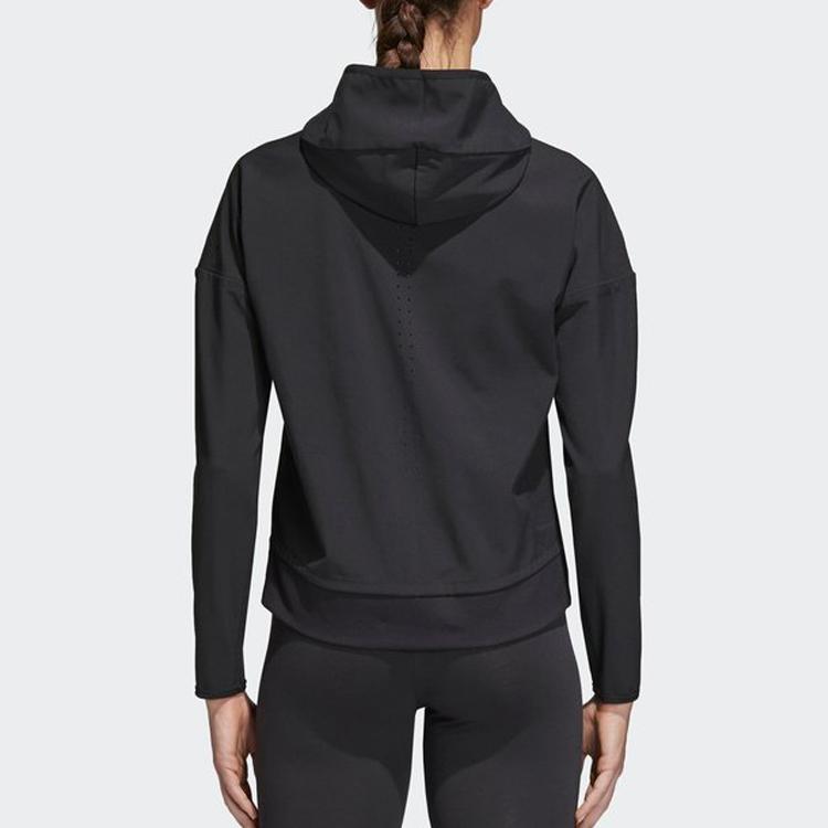 adidas Двусторонняя спортивная куртка с капюшоном для мужчин, черная CF1464
