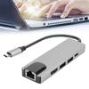 5 in 1 TypeC Hub to Hdmi Adapter 4K TypeC to Gigabit Ethernet RJ45 Expansion Port