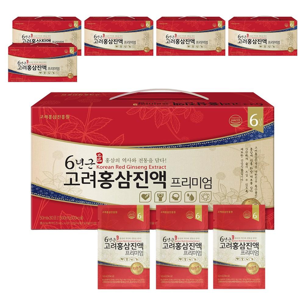 Korea Red Ginseng Promotion Institute 6-Year-Old Korean Red Ginseng Extract Premium 50ml 180 pcs