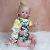 BZDOLL 60cm 3D-Paint Skin Soft Silicone Reborn Baby For Girl Realistic Princess Toddler Art Doll Cloth Body Blond Hair with Vascular
