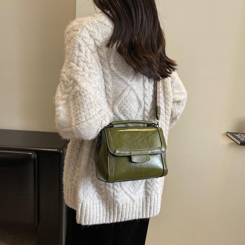 Сумка Женская Текстура Модная Повседневная Сумка Новая Осень и Зима Студенческая На плечо Кроссбоди