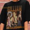 Футболка Gillian Anderson Свитшот Свитер Хлопковая одежда с длинным или коротким рукавом