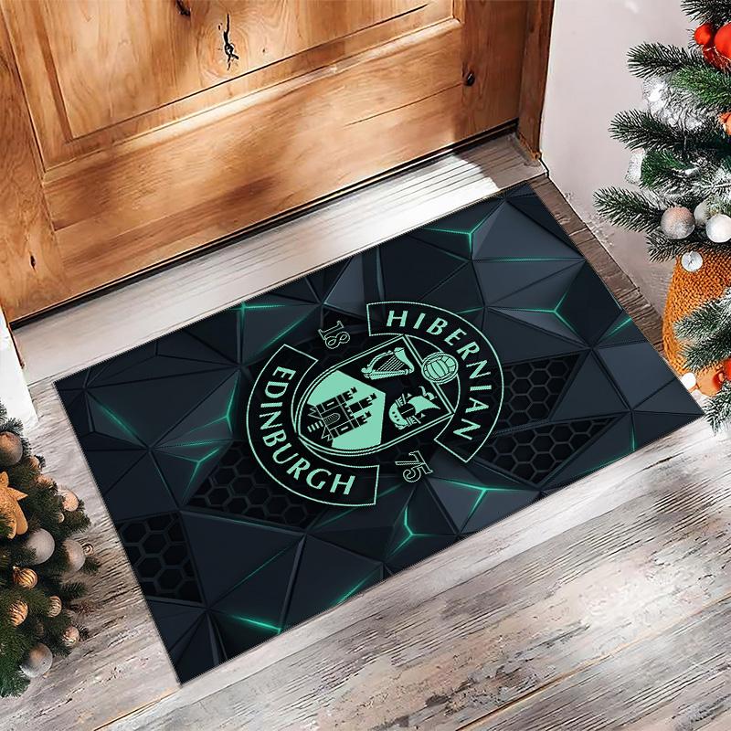 Hibernian FC Футбол Футбольный Узор Мягкий Ковер Зональный Нескользящий Ковер для Пола в Помещении Спортивный Декоративный Коврик для Спальни
