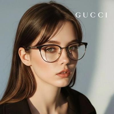 Оправы для очков GG0134O 003 Круглые очки для женщин и мужчин