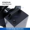 ZONESUN Automatic Rewinding Machine Label Rewinder Barcode Serial Number Label Reeler Sticker ZS-LRA8