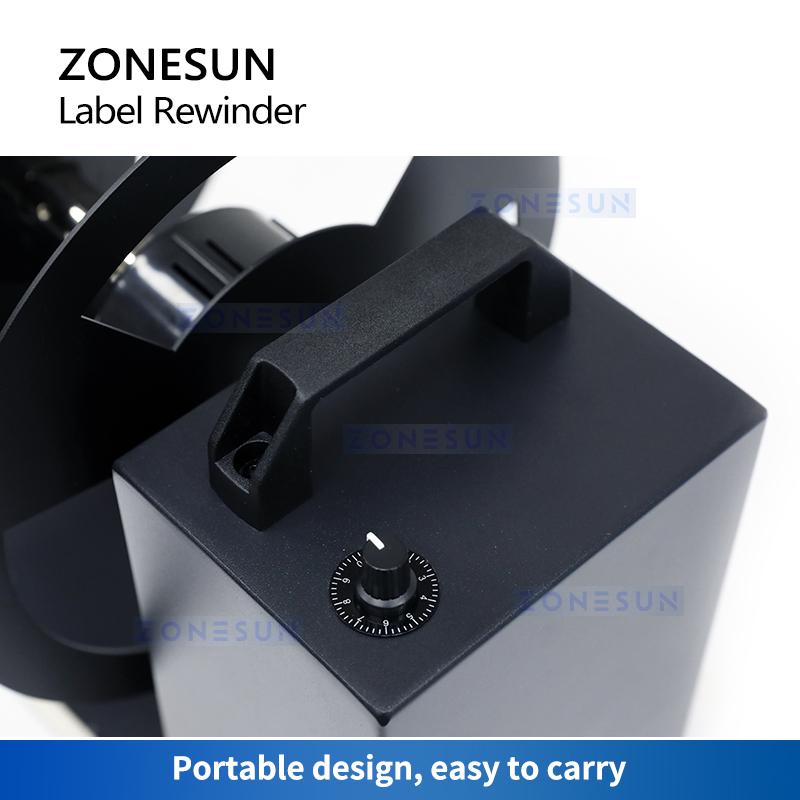 ZONESUN Automatic Rewinding Machine Label Rewinder Barcode Serial Number Label Reeler Sticker ZS-LRA8