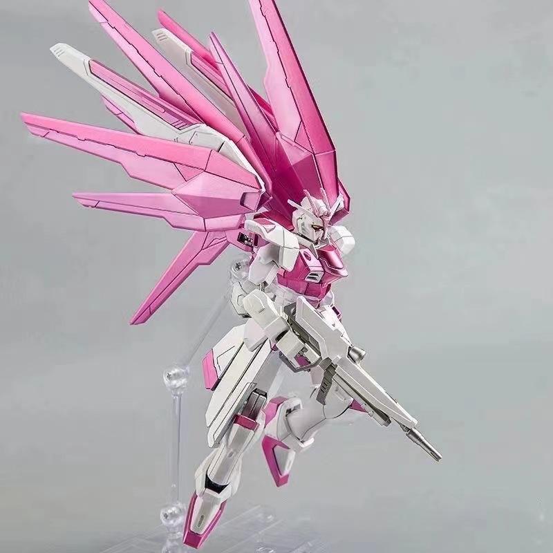 Новый HG 1/144 ZGMF-X10A Freedom Freshman Ver Схема окраски «Цветок сакуры» Модель для сборки меха Аниме Фигурки Действия Красивый Подарок