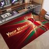 Custom Rug Cristiano Ronaldo Pattern Print Name Text Soft Non‑Slip Floor Carpet for Home Indoor Decoration