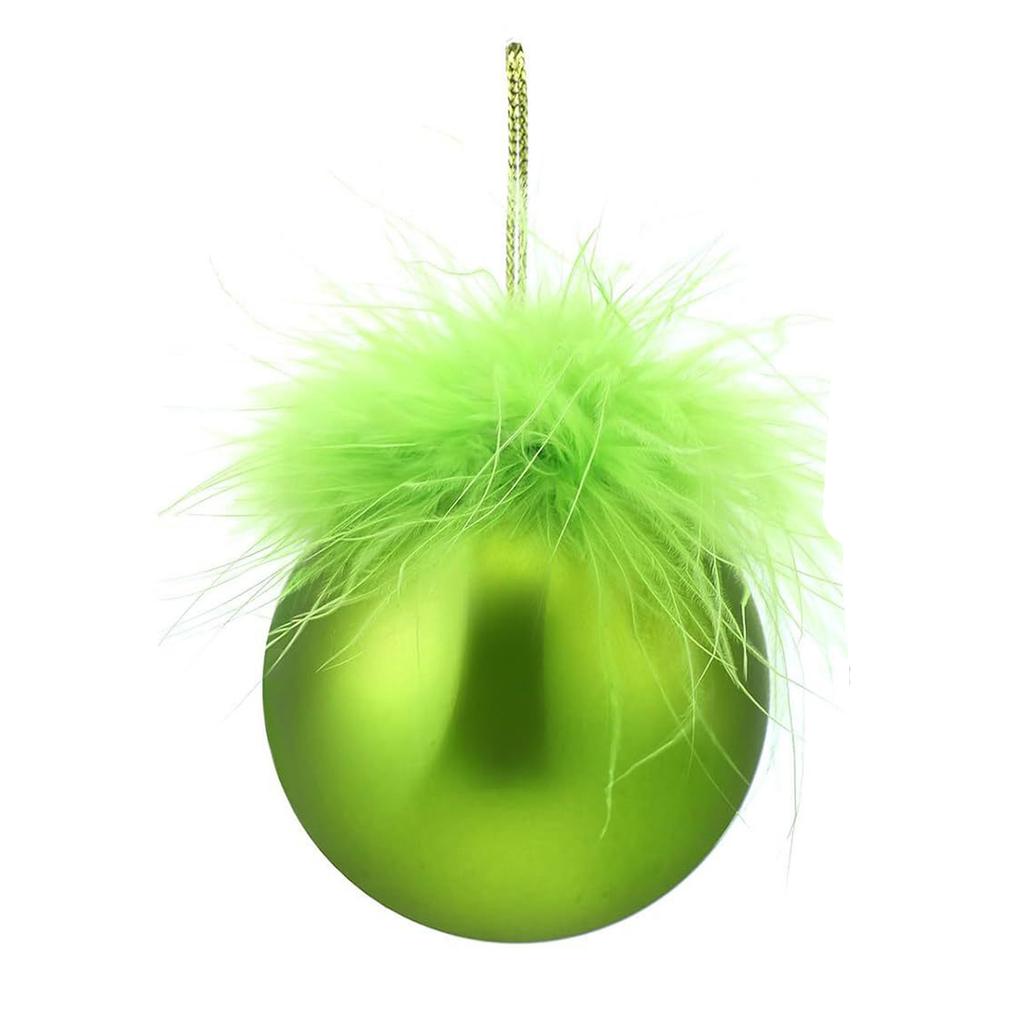 Christmas Tree Decoration Props Cute Green Plush Scene Layout Decoration Pendant Holiday Party Decoration