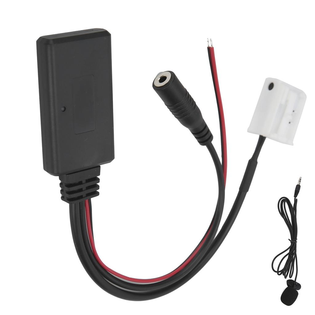 12 Pin Bluetooth AUX IN Adapter with Microphone Smartphone Handsfree Calling Fit for RCD210 RCD300 RCD310