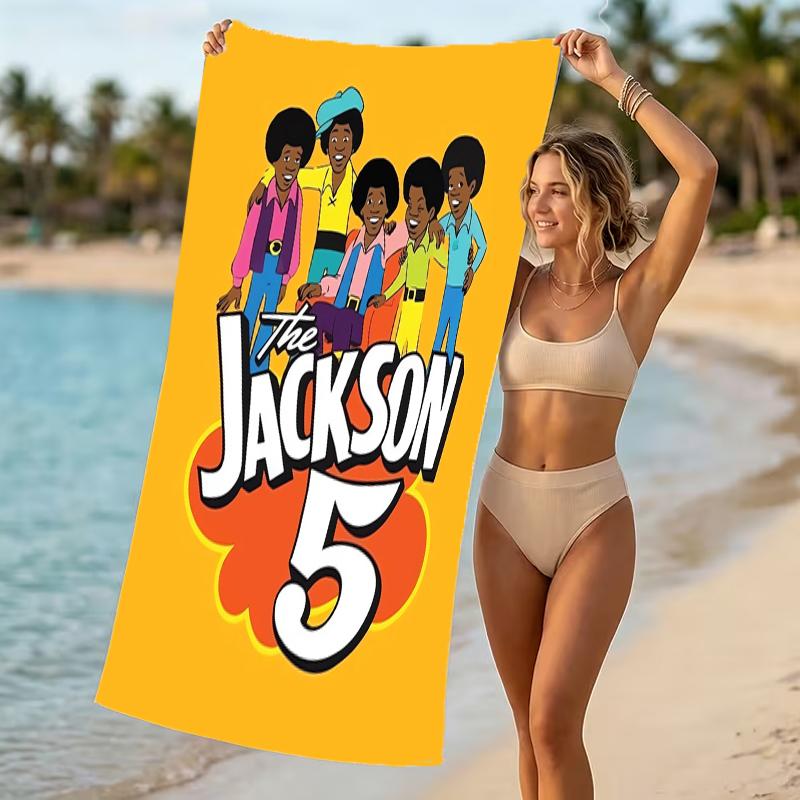 Beach Towel with The Jackson Pattern - soft,absorbent,machine washable Lightweight&Modern,swimming,Travel Essentials