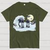 The Great Wave of Snow Unisex 100% Cotton Summer Casual Cool Loose T-Shirt