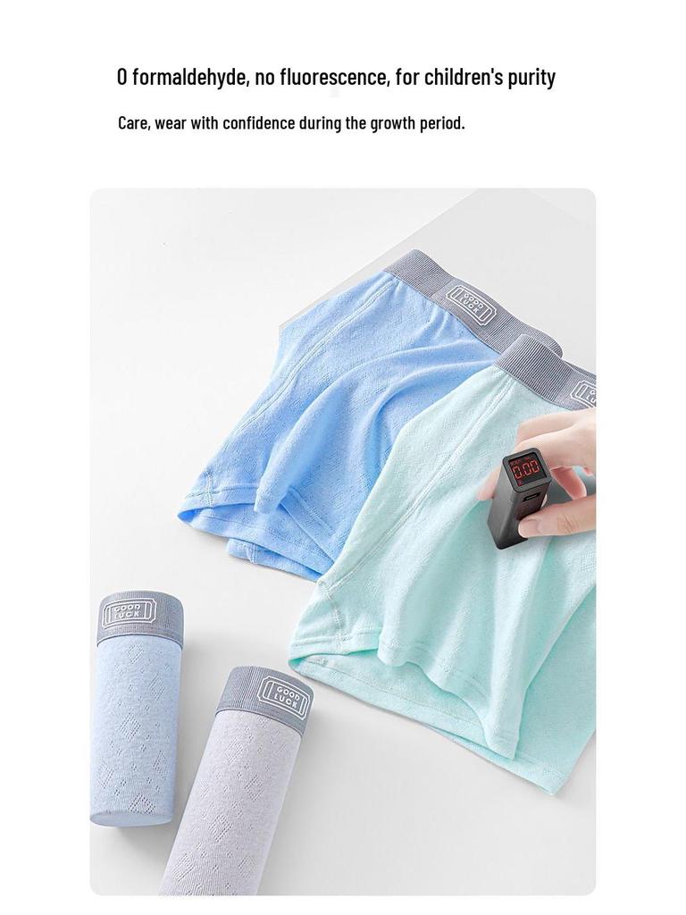 Jin Tong Wang Хлопковые боксеры для мальчиков на стадии развития для подростков