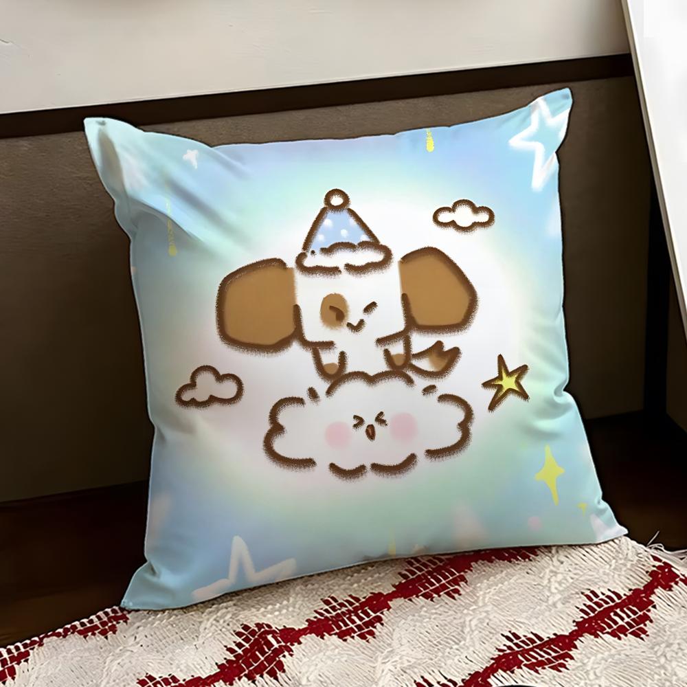 Fluffy Angel Pet Blast Cushion Cover Reversible Soft Durable Pillow Cover Home  Car MultiScene Use for Daily Comfort