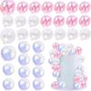 32PCS Mixed Color Ball Cake Toppers Transparent Cake Ball Decoration  Baby Shower