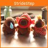 Keychain Stuffed Capybara Soft Short Plush Toy Pp Cotton Accessory Backpack